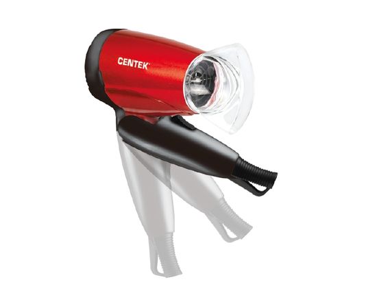  Фен Centek CT-2230  (красн/черн) 1200Вт, 2 скорости и температуры нагрева, складная ручка 