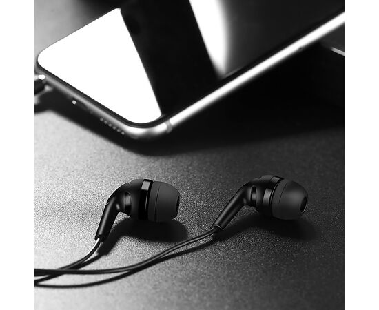  Проводные наушники с микрофоном внутриканальные Hoco M40 Prosody universal, 3.5 Jack (black) 