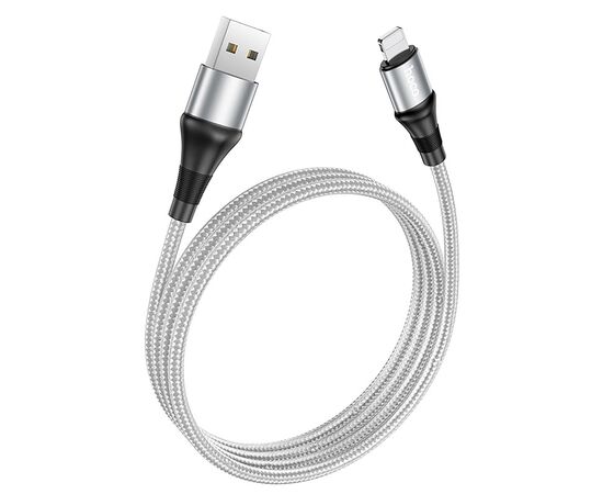  Кабель USB - Apple lightning Hoco X50 Excellent 2,4А (grey) (202539) 