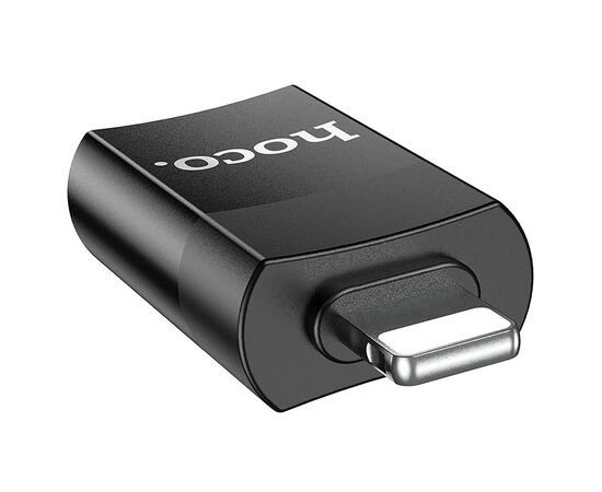  Адаптер Hoco OTG UA17 USB2.0 - Lightning (black) (213918) 