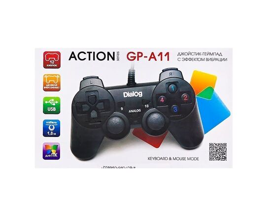  Геймпад Dialog Action GP-A11 (black) (63055) 