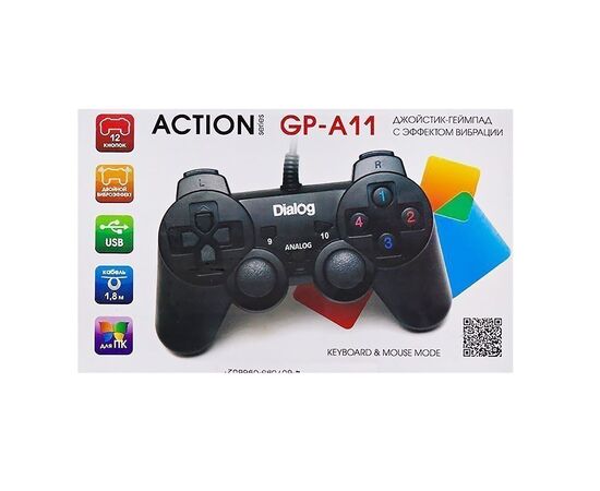  Геймпад Dialog Action GP-A11 (black) (63055) 