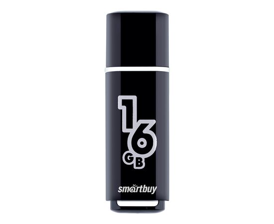  USB  16GB  Smart Buy  Glossy  чёрный 