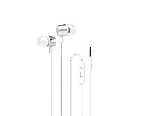  Проводные наушники с микрофоном внутриканальные SKYDOLPHIN SR20, 3.5 Jack (white) (206550) 
