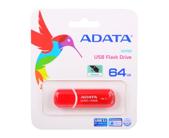  USB-флешка 64GB USB 3.1 ADATA Red AUV150-64G-RRD 