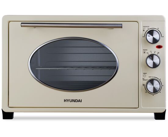  Мини-печь Hyundai MIO-HY084 33л. 1500Вт бежевый/хром 