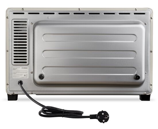  Мини-печь Hyundai MIO-HY084 33л. 1500Вт бежевый/хром 