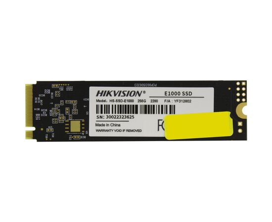 SSD Hikvision E1000 Series (HS-SSD-E1000/256G) 256GB, PCI-E 3.0 x4, up to 1950/1260MBs, 3D TLC, NVMe, 22x80mm 