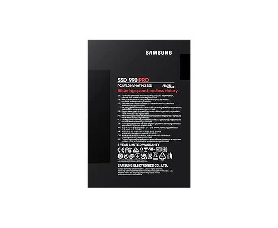  SSD Samsung 990 PRO MZ-V9P2T0BW 2TB, M.2(22x80mm), NVMe 2.0, PCIe 4.0 x4, V-NAND TLC, R/W 7450/6900MB/s 