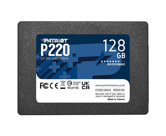  SSD Patriot P220 P220S128G25 SATA III 128Gb 2.5" 