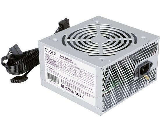  Блок питания CBR PSU-ATX450-12EC ATX, 450W, 20+4pin/1*4pin/1*IDE/2*SATA, 12cm fan 