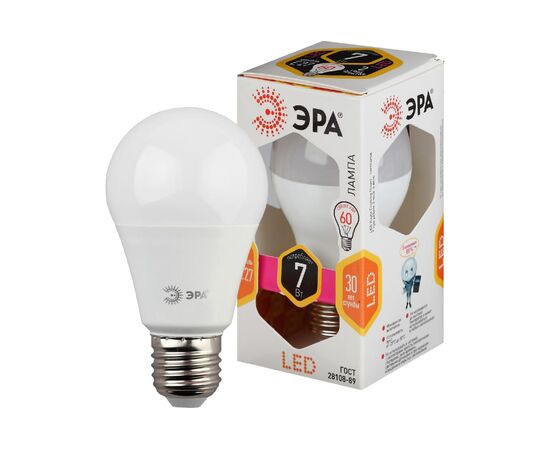  Лампочка Эра LED A60-7W-827-E27 (Б0029819) 