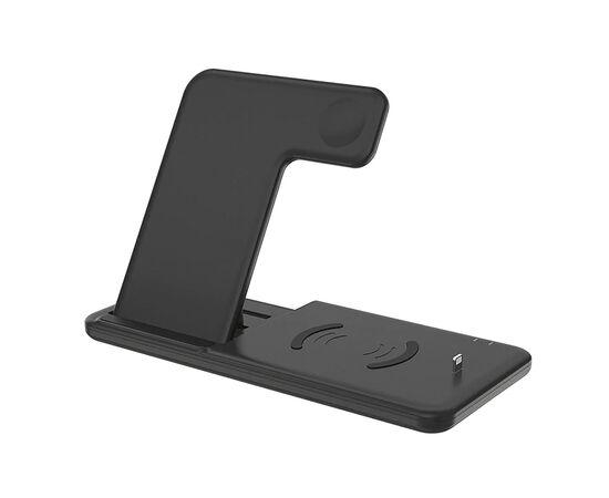  ЗУ Сетевое Беспроводное - WC03 (подставка) 3-in-1 (black) (118917) 