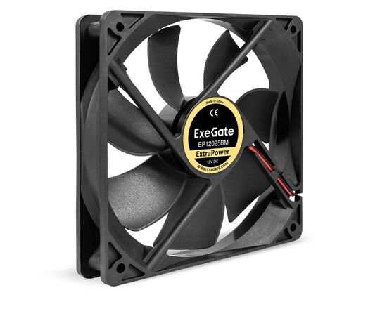  Вентилятор ExeGate ExtraPower EP12025BM EX295246RUS (120x120x25 мм, 2-Ball (двойной шарикоподшипник), Molex, 1850RPM, 30dBA) 