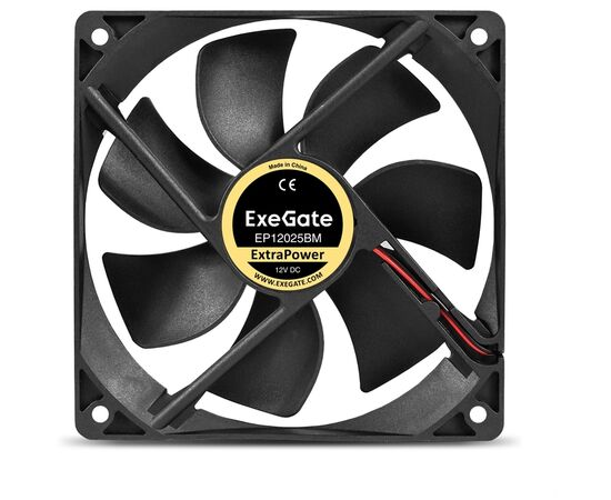  Вентилятор ExeGate ExtraPower EP12025BM EX295246RUS (120x120x25 мм, 2-Ball (двойной шарикоподшипник), Molex, 1850RPM, 30dBA) 