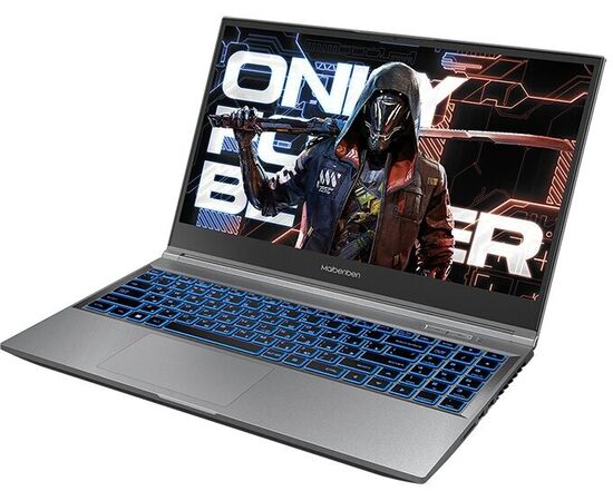  Ноутбук Maibenben X527 15,6" FHD IPS 144Hz/i7-12650H/16Gb/512Gb SSD/RTX 4060 8Gb/Linux/Grey 