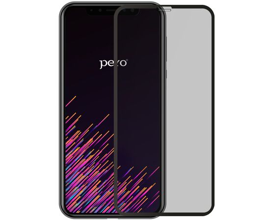  Защитное стекло PERO Full Glue Privacy для Xiaomi Poco M3 Pro, черное 