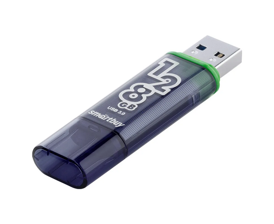  USB 3.0  128GB  Smart Buy  Glossy  темно серый 