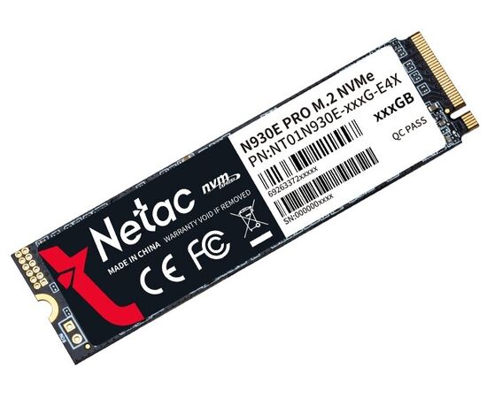  Внутренний SSD  Netac  256GB  N930E  Pro, PCIe x4, R/W - 2040/1270 MB/s, (M.2), 2280, TLC 3D NAND 