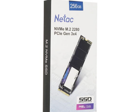  Внутренний SSD  Netac  256GB  N930E  Pro, PCIe x4, R/W - 2040/1270 MB/s, (M.2), 2280, TLC 3D NAND 