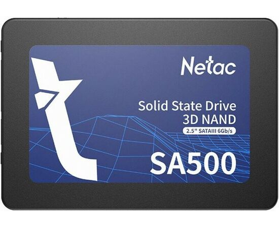  Внутренний SSD  Netac 1TB  SA500, SATA-III, R/W - 530/475 MB/s, 2.5", 3D NAND 