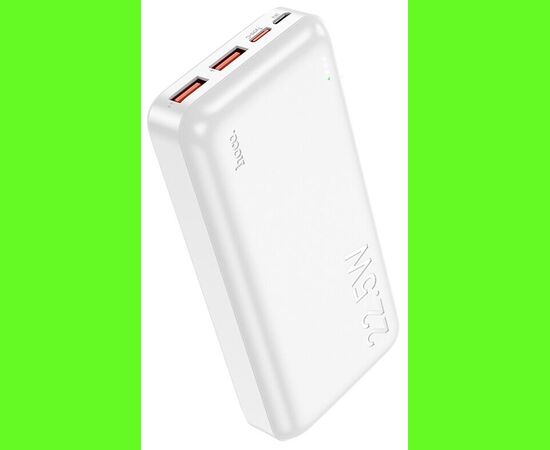  Аккумулятор внешний HOCO J101A, Astute, 20000mAh, QC3.0, PD3.0, цвет: белый (1/42) 