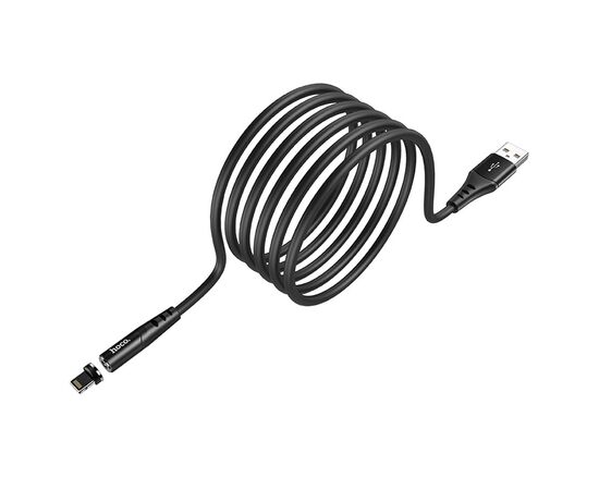  Кабель USB HOCO X60 Honorific USB - Lightning магнитный, 2А, 1 м, черный 