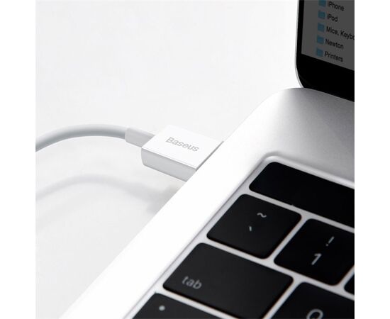  Кабель USB BASEUS Superior Series USB - Lightning, 2.4А, 12W, 25 см, белый 