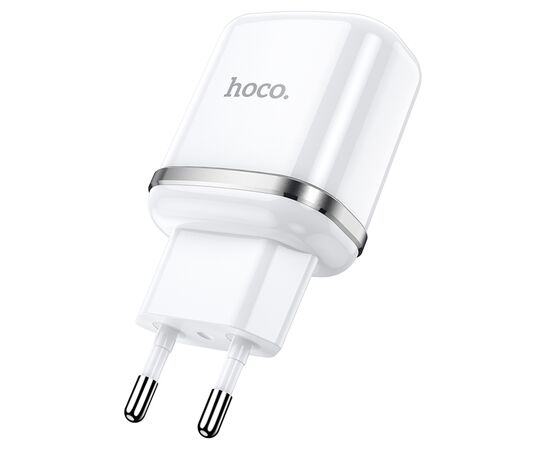  Сетевое зарядное устройство HOCO N4 Aspiring 2xUSB, 2.4A, 10.8W, белый 
