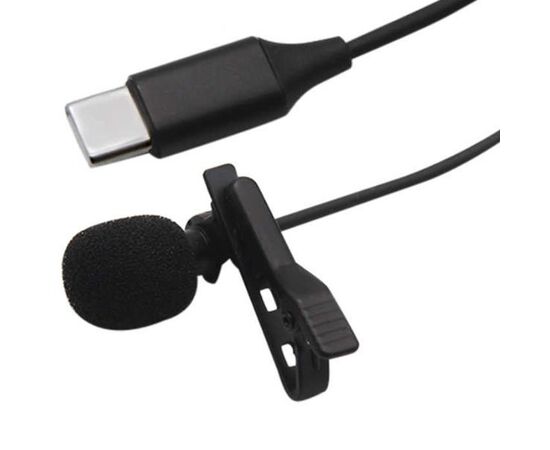  Микрофон CANDC DC-C3DM двойной, петличный, Type-C, 6 м, черный 