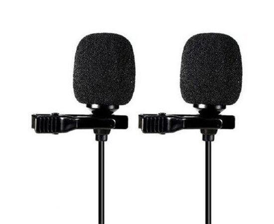  Микрофон CANDC DC-C3DM двойной, петличный, Type-C, 6 м, черный 