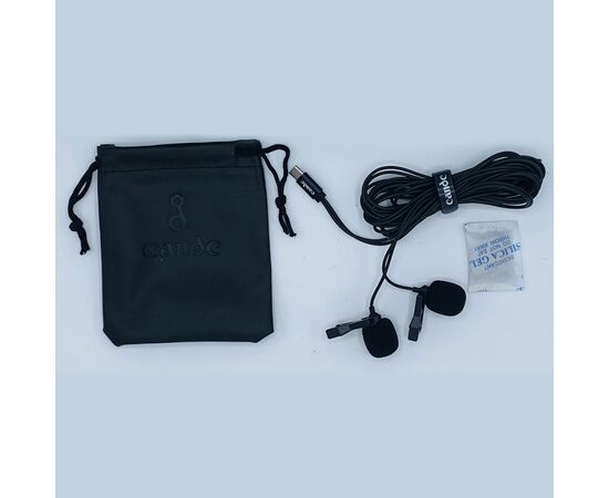  Микрофон CANDC DC-C3DM двойной, петличный, Type-C, 6 м, черный 