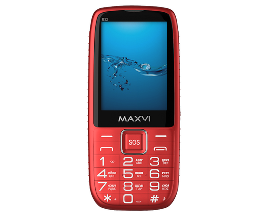  Мобильный телефон MAXVI B32 red 