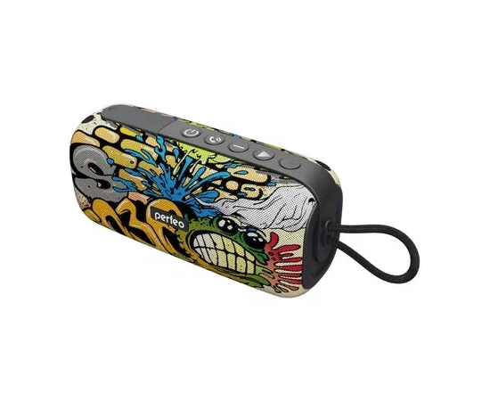  Perfeo Bluetooth-колонка "WORM" 12W, MP3 USB-TF, AUX, FM, HANDS FREE, TWS граффити 