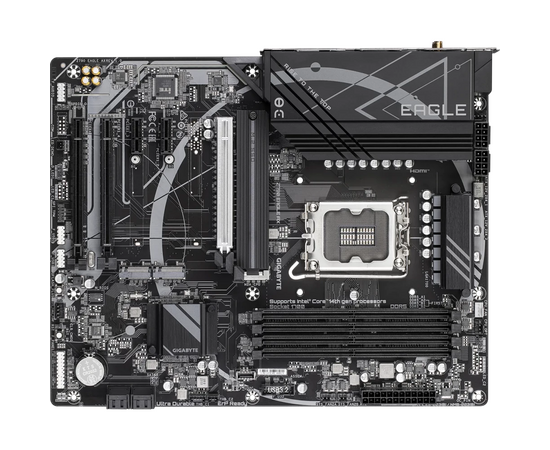  Материнская плата Gigabyte Z790 Eagle AX Soc-1700 Intel Z790 4xDDR5 ATX AC`97 8ch(7.1) 2.5Gg RAID+HDMI+DP 
