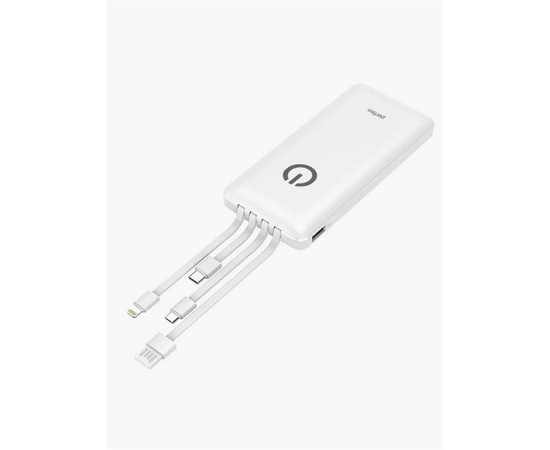  Perfeo Powerbank ABSOLUTE 10000mah In Micro usb,USB /Out USB,Micro usb,Type-C,Lightning, 2.1А/ White 