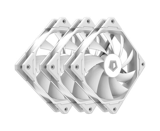  Вентилятор ID-Cooling (TF-12025-ARGB-TRIO-SNOW) 120x120mm 4pin ARGB PWM white (3шт в комплекте) 