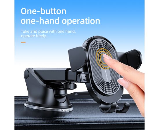  Автомобильный держатель BOROFONE BH85 Experience one-button (чёрный) 