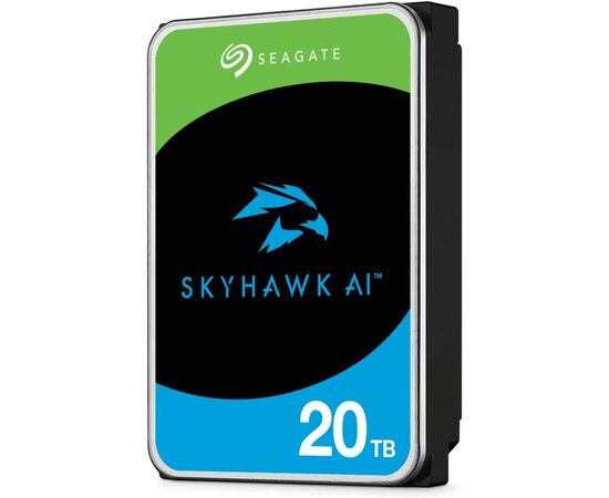  HDD Seagate SkyHawk AI ST20000VE002 20TB, 3.5", 7200 RPM, SATA-III, 512e, 256MB, для систем видеонаблюдения 