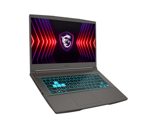  Ноутбук MSI Thin 15 B12VE-1865XRU (9S7-16R831-1865) i5-12450H 8Gb SSD 512Gb NVIDIA RTX 4050 для ноутбуков 6Gb 15,6 FHD IPS Cam 52.4Вт*ч Free DOS Серый 