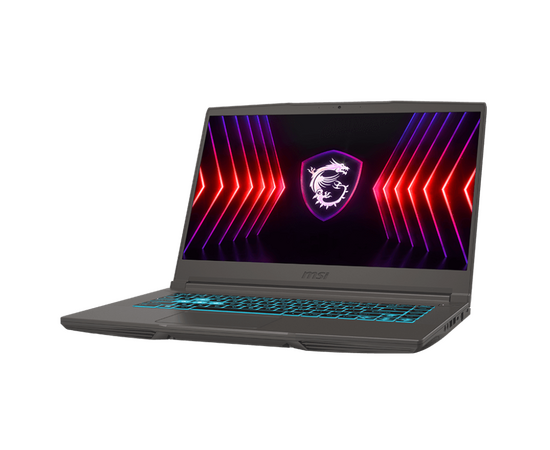  Ноутбук MSI Thin 15 B12VE-1865XRU (9S7-16R831-1865) i5-12450H 8Gb SSD 512Gb NVIDIA RTX 4050 для ноутбуков 6Gb 15,6 FHD IPS Cam 52.4Вт*ч Free DOS Серый 