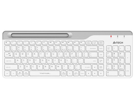  Клавиатура A4Tech Fstyler FBK25 белый/серый USB беспроводная BT/Radio slim Multimedia FBK25 WHITE 