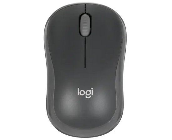  Мышь беспроводная Logitech M186 (910-004131) черный/серый (1000dpi) USB2.0 (2but) 