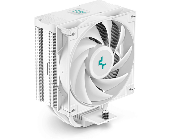  Кулер DEEPCOOL AG400 Digital WH LGA1700/1200/115X/AM5/AM4 (9шт/кор, TDP 220W, PWM, Fan 120mm, 4 тепл. трубки, черный) RET 