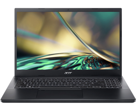  Ноутбук Acer Aspire A715-76G-54NX (NH.QMEEM.001) 15.6" IPS FHD Core i5 12450H/8Gb/512Gb SSD/GTX1650 4Gb/noOS/black 