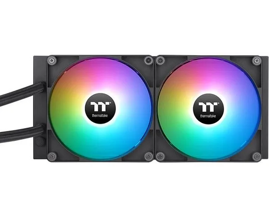  СВО Thermaltake TH280 V2 Ultra ARGB (CL-W385-PL14SW-A) Soc-AM5/AM4/1151/1200/1700 черный 4-pin 34.7dB Al+Cu LCD Ret 