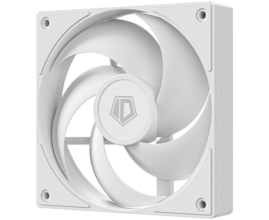  Вентилятор ID-COOLING AS-120-W 120x120x25мм (PWM, резиновые углы, белый, 300-2000об/мин, супертихий) Box 