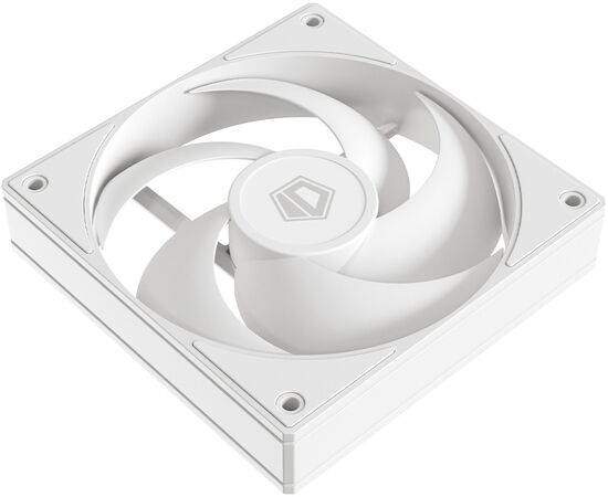  Вентилятор ID-COOLING AS-120-W 120x120x25мм (PWM, резиновые углы, белый, 300-2000об/мин, супертихий) Box 