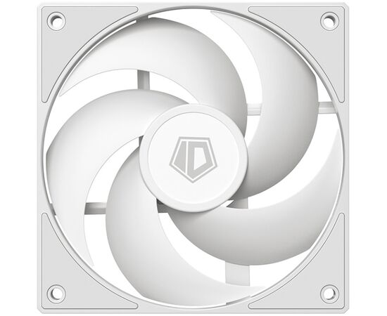  Вентилятор ID-COOLING AS-120-W 120x120x25мм (PWM, резиновые углы, белый, 300-2000об/мин, супертихий) Box 