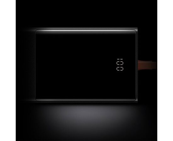  Портативный аккумулятор BASEUS Elf Digital Display, встроенный кабель Type-C, 3A, 20000 мА⋅ч, черный 